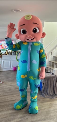 Cocomelon JJ character at toddler birthday party in Fort Lauderdale