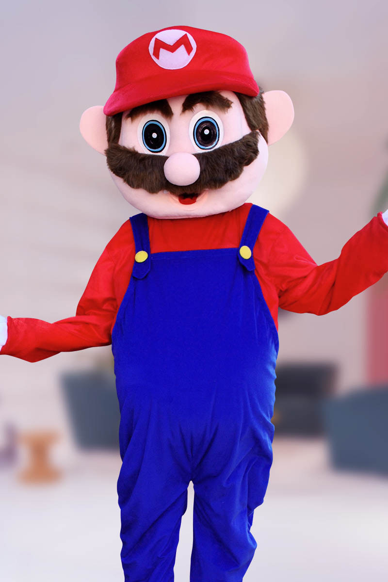 Mario character at birthday party in Fort Lauderdale