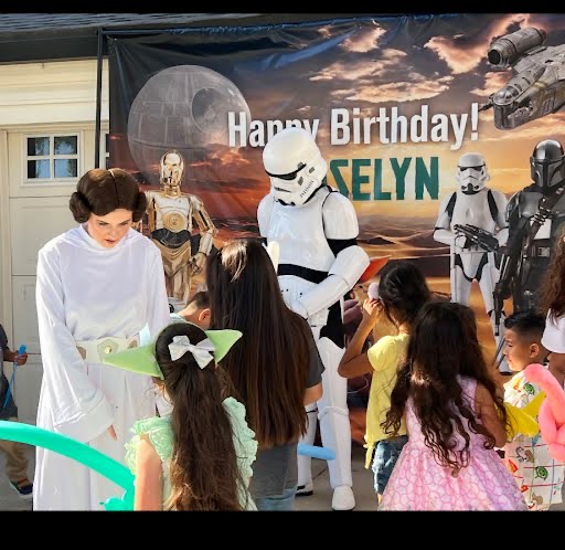 Star Wars character at Weston birthday